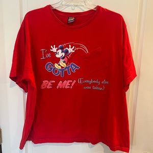 Vintage 90's Disney Mickey Mouse T-shirt. Plus size 26/28 W